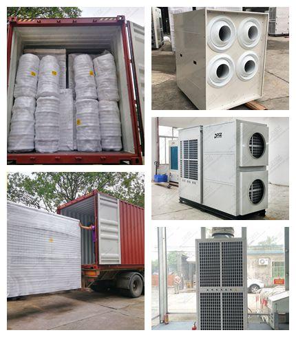 R407c 상업적인 천막 냉난방 장치 36HP 33 톤 큰 냉각 수용량