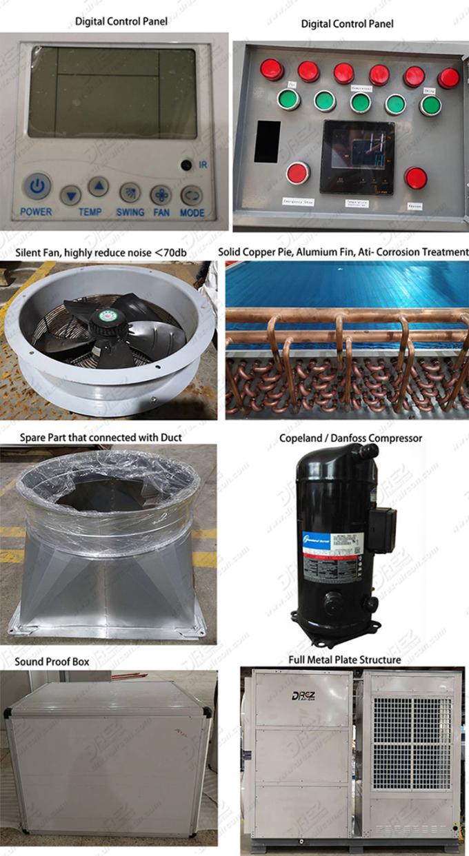 완전한 고전에 의하여 포장되는 천막 에어 컨디셔너, 고열 저항하는 옥외 천막 AC