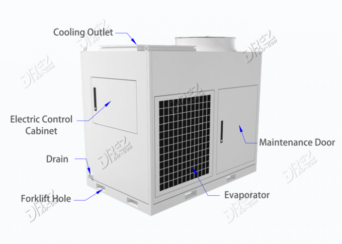 10HP AC Drez 옥외 기후 통제를 위한 새로운 포장된 천막 에어 컨디셔너