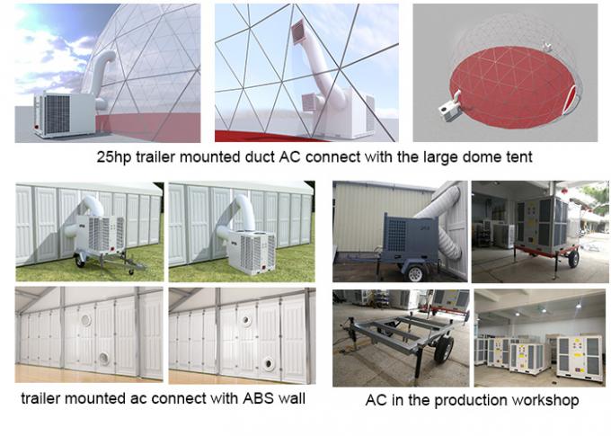 호화스러운 결혼식 천막을 위한 수평한 물속에 쑥 잠긴 트레일러에 의하여 거치되는 에어 컨디셔너 휴대용