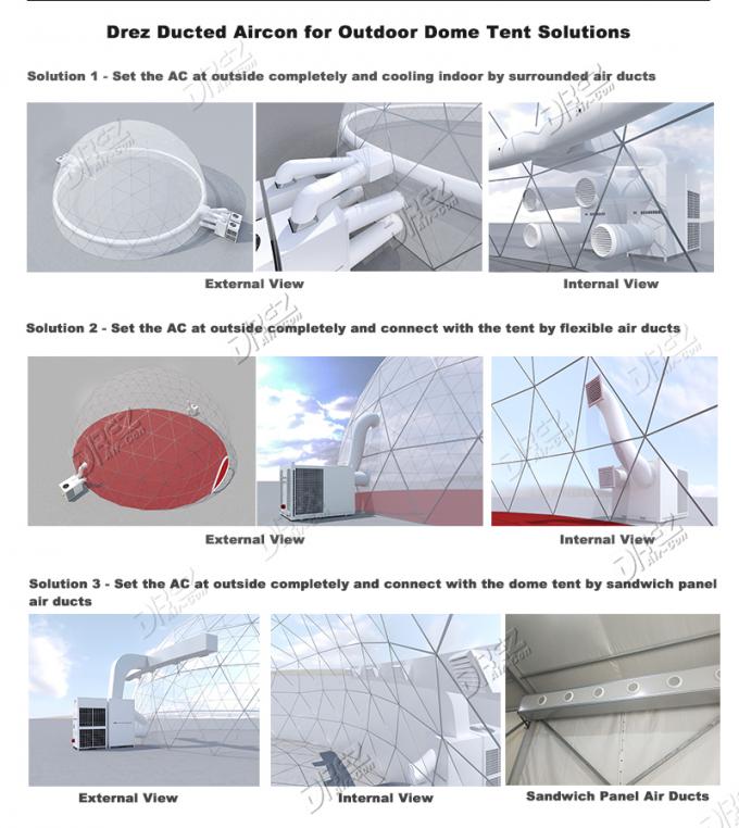 20M/30M 큰 돔 천막 냉각을 위한 옥외 25HP 휴대용 에어 컨디셔너