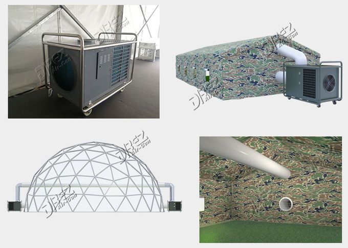 10HP 9 톤 수평한 휴대용 천막 에어 컨디셔너 냉각 및 가열 사용법